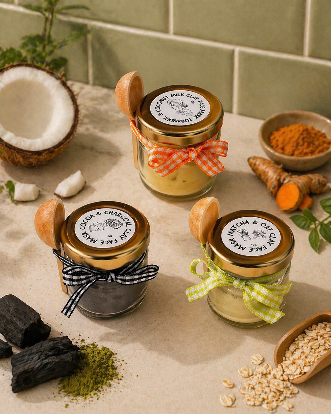 Clay Face Mask Jars